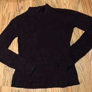 NWOT marled mock neck long sleeve sweater